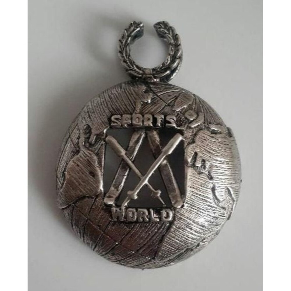 D.C. Dickerson Sterling silver sports world pendant
